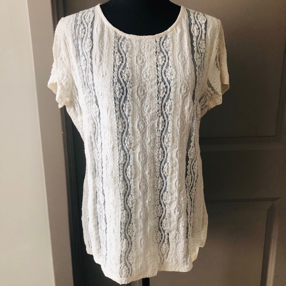 Cabi On The Go Lace Tee